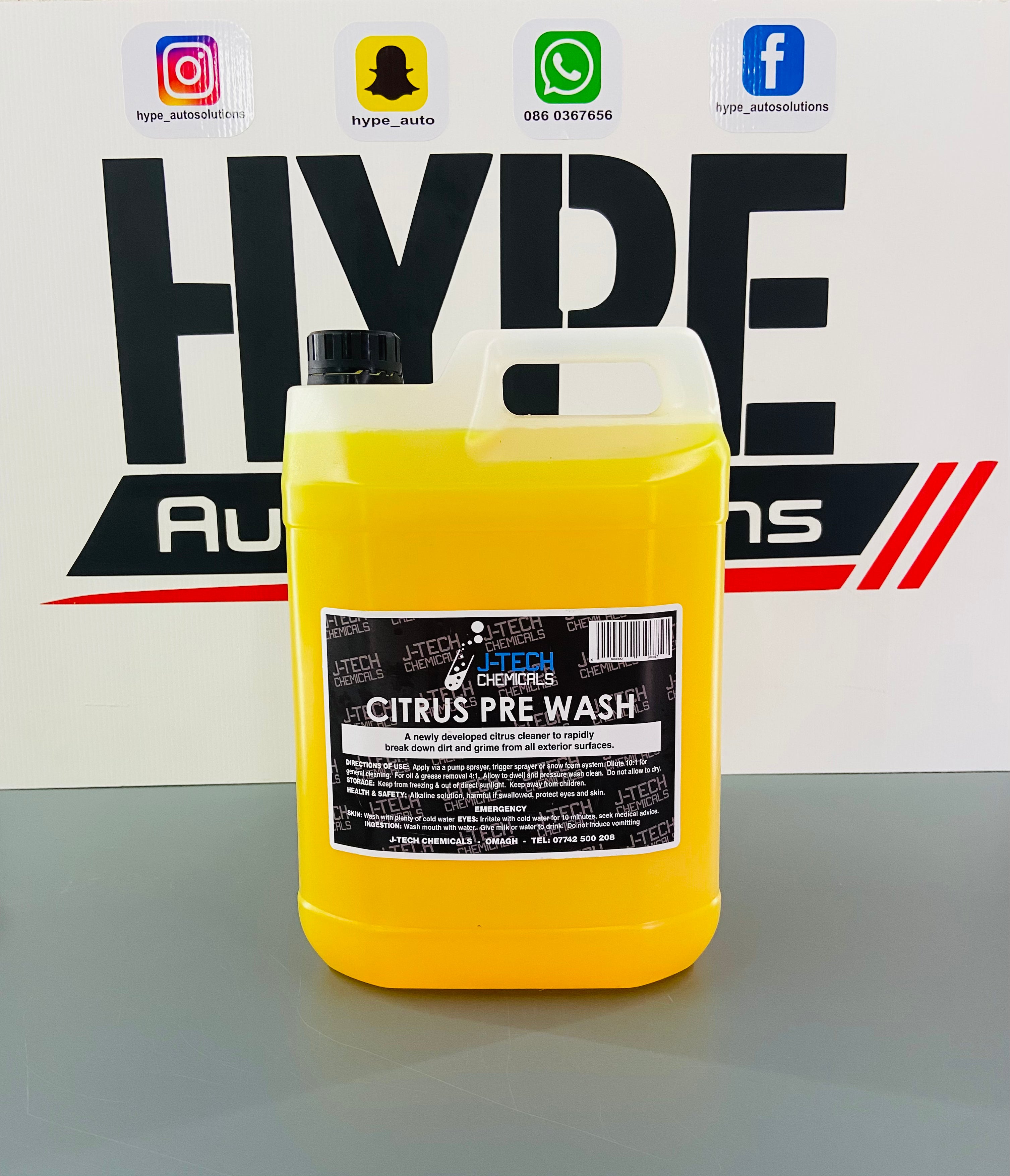 Citrus Pre Wash (PH Neutral) 5 Litre